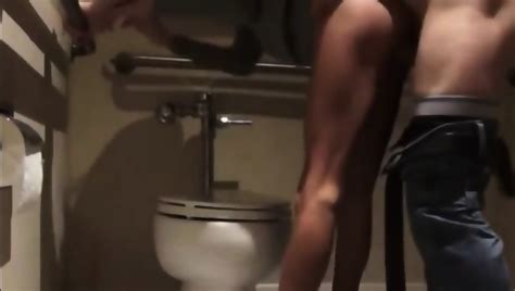 Crazy Blonde Chick With Gorgeous Body Fucked In Restroom