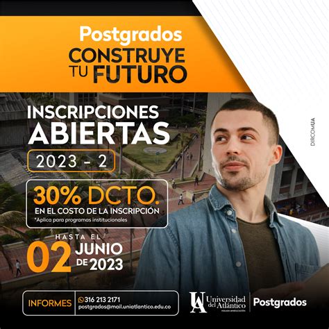 Abiertas Inscripciones Para Postgrado Periodo 2023 2 Universidad Del