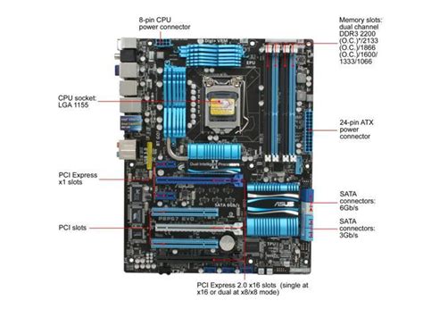 Asus P P Evo Rev Lga Atx Intel Motherboard Newegg