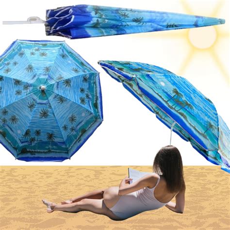 PARASOL PLAŻOWY XXL BALKONOWY OGRODOWY SKŁADANY ŁAMANY 160CM MOCNY DUŻY