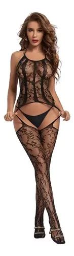 Lingerie Macac O Body Cinta Liga Arrast O Desenhado Sensual Mercadolivre