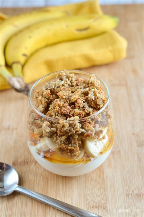 Banana Granola Yoghurt Parfait Slimming Eats Weight Watchers And