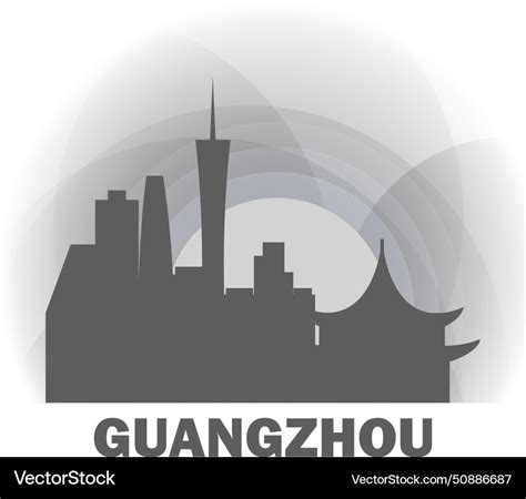 China guangzhou Royalty Free Vector Image - VectorStock