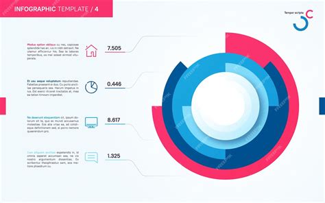 Premium Vector Light And Neat Vector Infographic Circle Chart