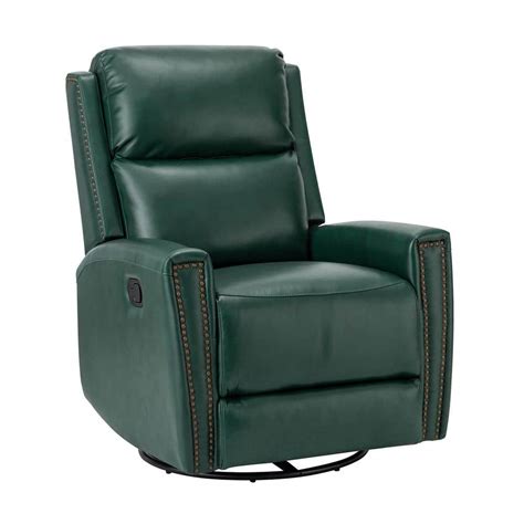 Jayden Creation Regina In Wide Green Genuine Leather Swivel