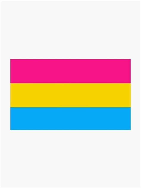 Pansexual Pride Flag Lgbtq Sticker For Sale By Bubble Fairy Redbubble