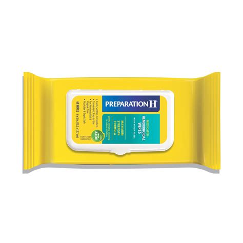 Preparation H Medicated Hemorrhoidal Wipes Maximum Strength Formula