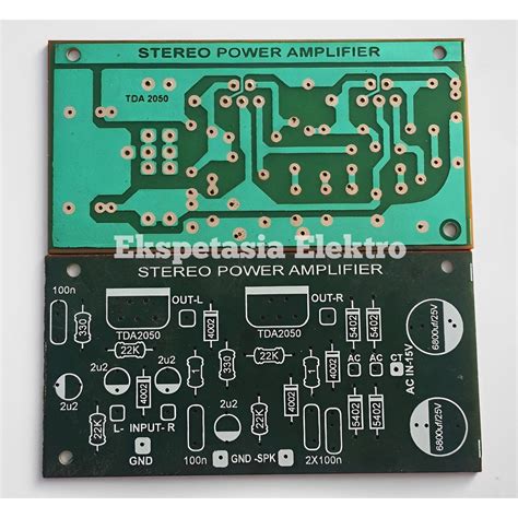 Jual Pcb Stereo Power Amplifier Tda Shopee Indonesia