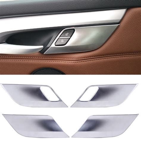 DWCX Car Styling 4pcs Matt Chrome Plated Inner Door Handle Button Cover