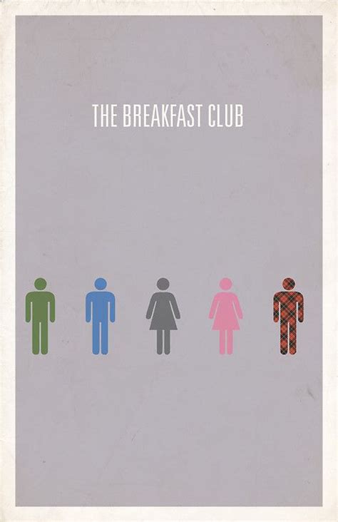 the breakfast club minimalist poster