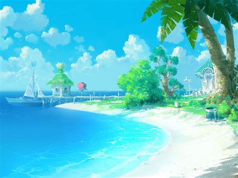 🔥 Free Download Anime Beach Wallpaper Top Background by @tjackson83 ...