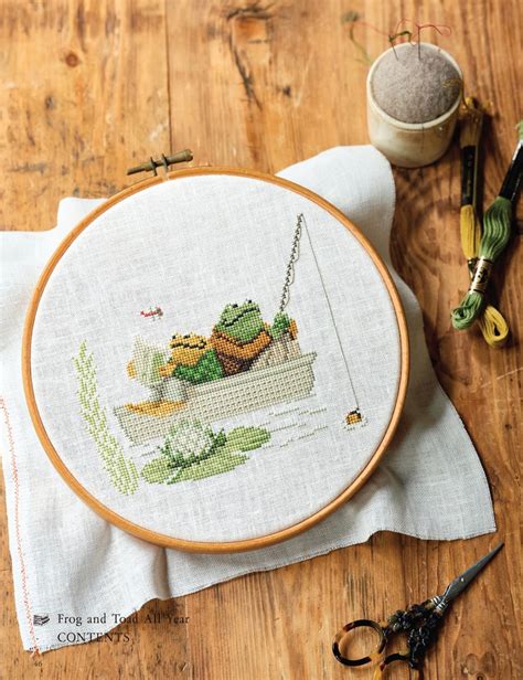 Frog And Toad Cross Stitch Book Noriko So English Etsy