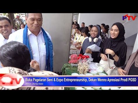 Pattimura Tv Buka Pagelaran Seni Expo Entrepreneurship Dekan Wenno