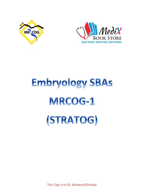 Embryology Review Key Concepts And Answers To Sba Questions Pdf