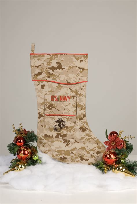 U.S. Navy Corpsman Christmas Stocking by Camosock® - Marine Desert Camo