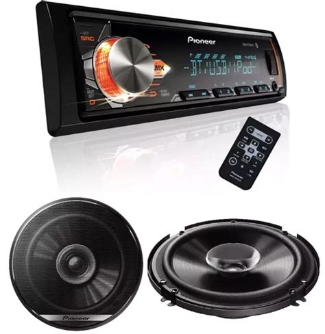 Paquete Autoestereo Pioneer Mvh X3 Bluetooth Usb Mp3 Bocinas Meses