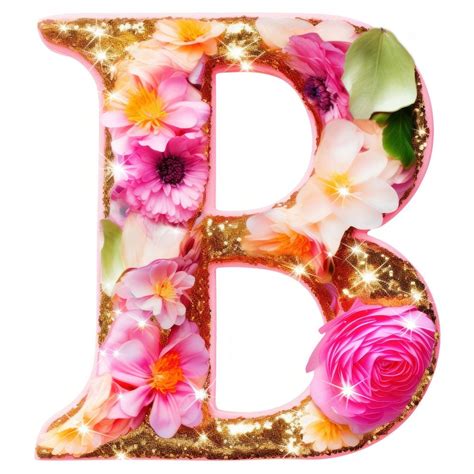 Glitter letter B number text | Premium Photo - rawpixel