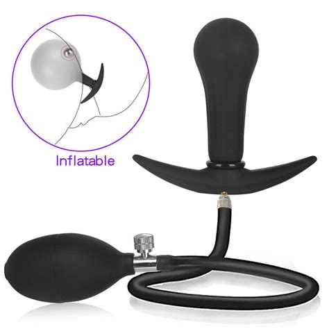 Extra Large Inflatable Male Prostate Anal Butt Plug Dildo Huge Men Women Sex Toy EBay