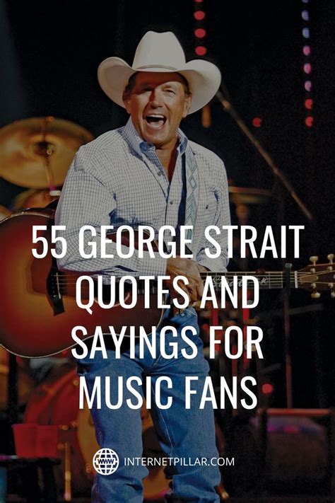 A Man Wearing A Cowboy Hat And Holding A Guitar With The Words George