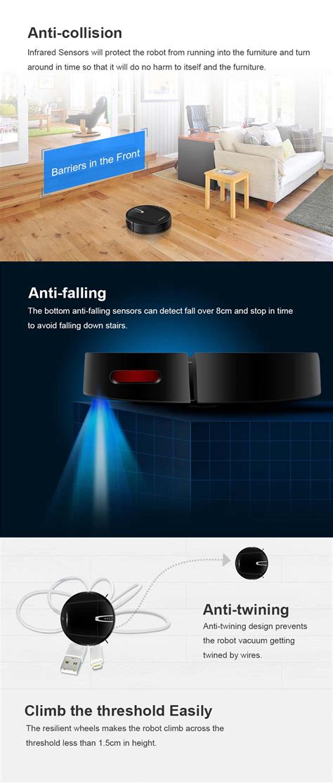 Liectroux V3S Pro Robot Vacuum Cleaner Black