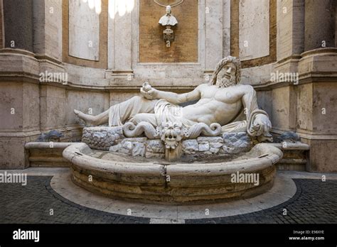 Ancient Neptune Statue Capitoline Museum Rome Italy Stock Photo Alamy