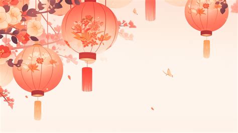 Red Chinese Style Lantern Festive Creative Background Lantern Festival