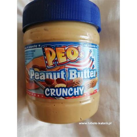 Ile Kcal Ma Mas O Orzechowe Peanut Butter Crunchy Kcal Peo S