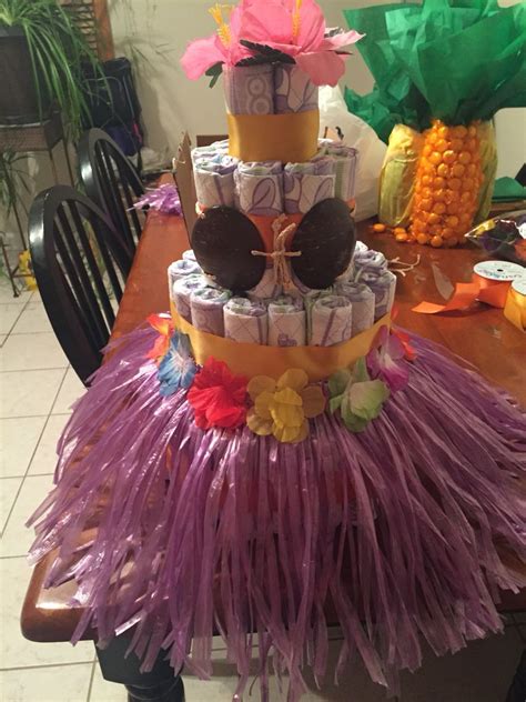 Luau Baby Shower Diaper Cake Hawaiian Baby Showers Luau Baby Showers