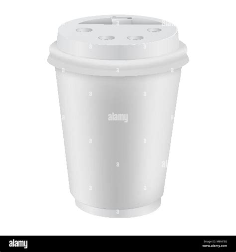 White Takeaway Coffee Cup Vector Stock Vector Images Alamy