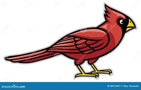 Cardinal Bird Cartoon Image