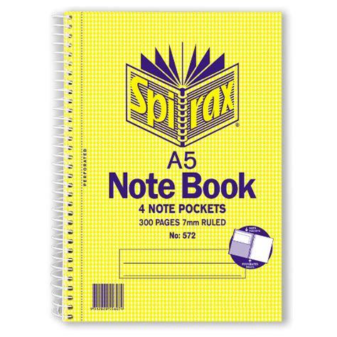 Spirax 572 3 Subject Notebook School Locker