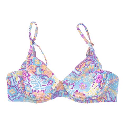 Underwire Bralette Bikini Top Bathing Suit Top Swimsuit Top Alani Bralette Bikini Top Sunset
