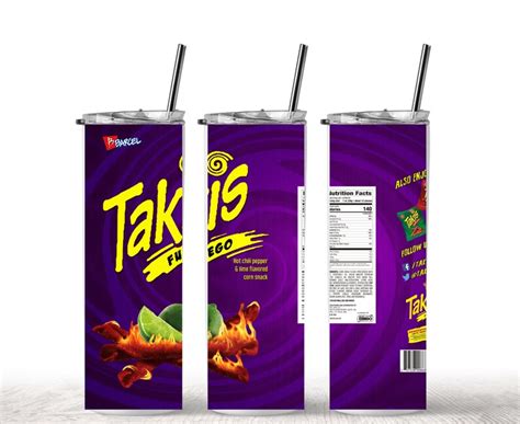 Takis Tumbler Wrap Etsy