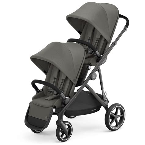 Poussette Double Gazelle S Black Soho Grey De Cybex Sur Allob B