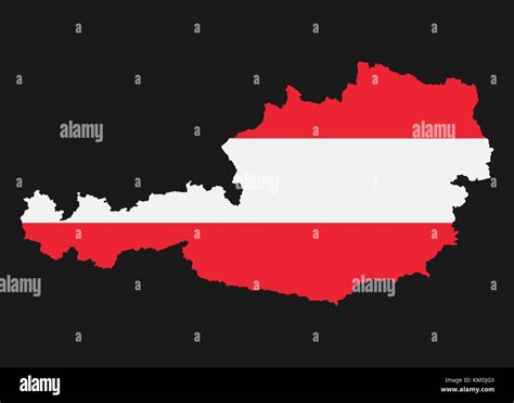 Mappa Della Provincia Di Austria Immagini Vettoriali Stock Alamy