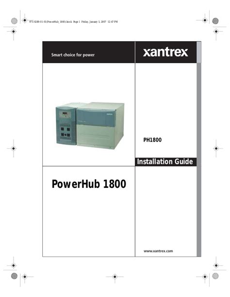 Xantrex Powerhub Installation Guide