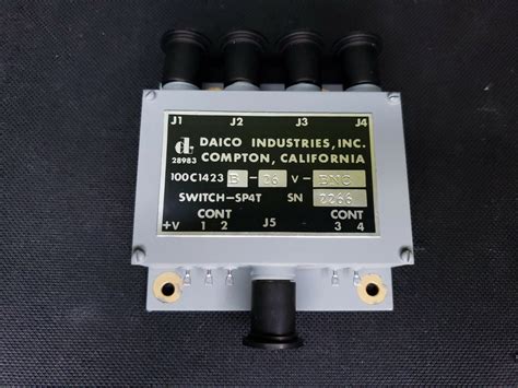 Daico 4 Way Dc To 1ghz Bnc Switch 26vdc Relay 100c1423b 26v Bnc New