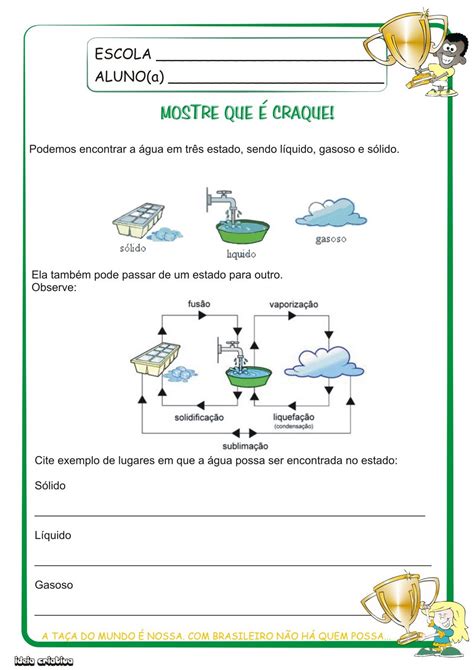 Atividades Ciclo da Água Construindo Futuros