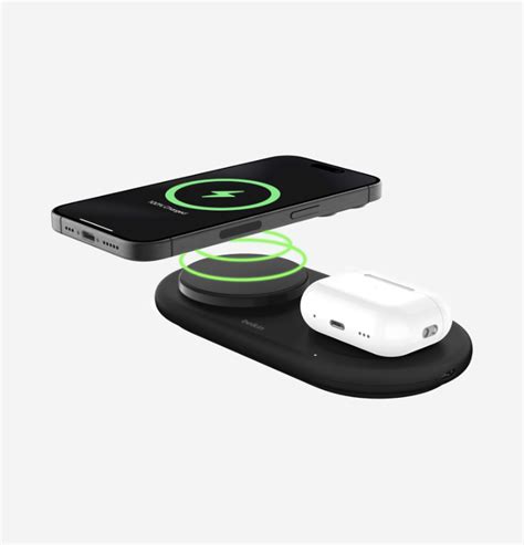 2 In 1 Magnetic Wireless Charging Pad With Qi2 Belkin US