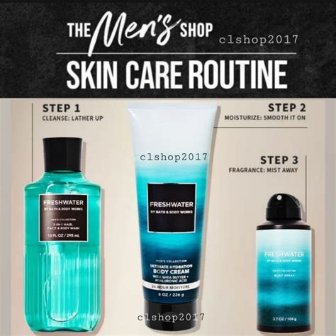 Jual Bath And Body Works Bbw Men S Freshwater Series Body Cream G