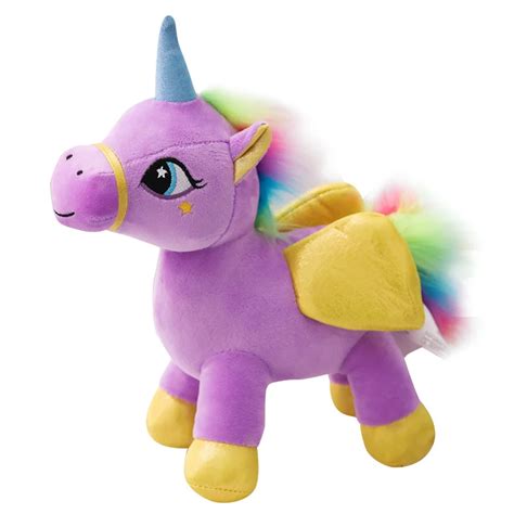 Azoo30cm cute rainbow unicorn plush toy, Stuffed Animal Angel defend ...