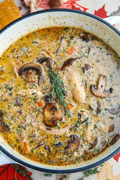 Creamy Mushroom Chicken And Wild Rice Soup Closet Cooking