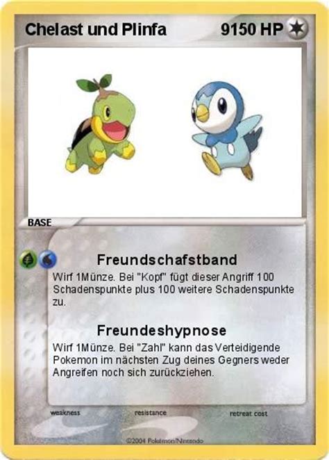 Pokémon Chelast und Plinfa 9 9 Freundschafstband My Pokemon Card