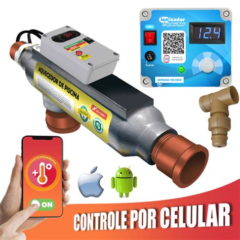 Kit Aquecedor El Trico Compacto Para Piscinas At Litros E