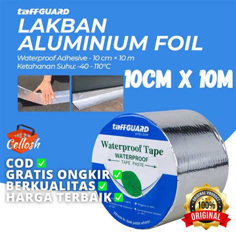 Jual Lakban Anti Bocor Anti Air Waterproof Aluminum Foil Tape Ukuran