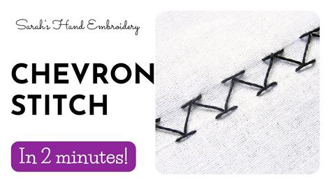 How To Do Chevron Stitch YouTube