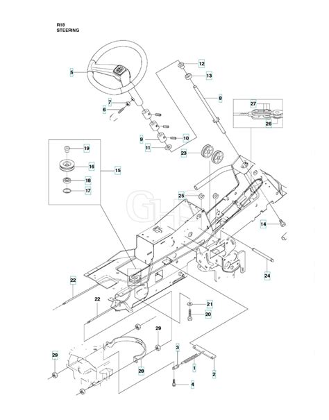 Husqvarna RIDER 18 Steering GHS