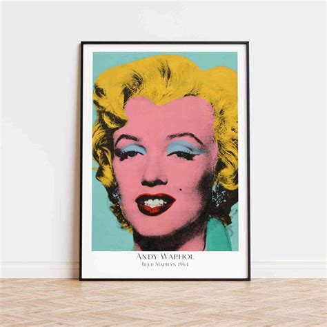 Andy Warhol Marilyn Monroe Shot Sage Blue Marilyn Museum Painting