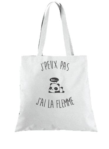 Sac Je Peux Pas J Ai La Flemme Shopping Totebag Petits Prix