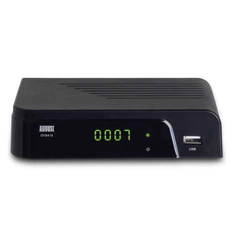 August DVB415 HD Freeview Set Top PVR Box With USB Multimedia